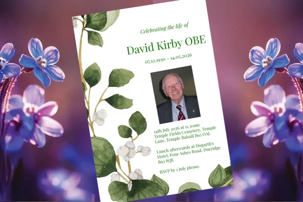 David Kirby OBE Tribute